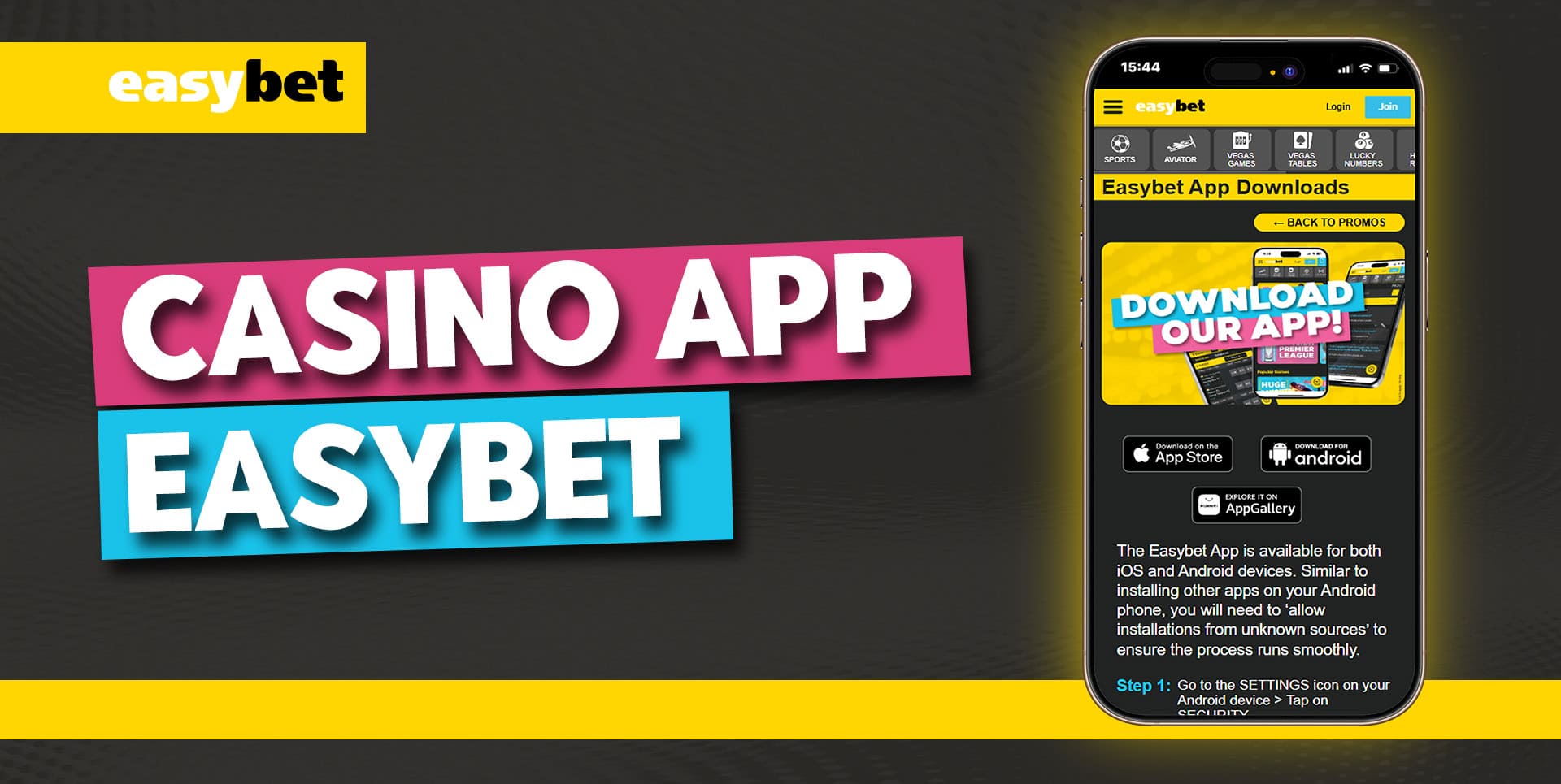 Easybet mobile app
