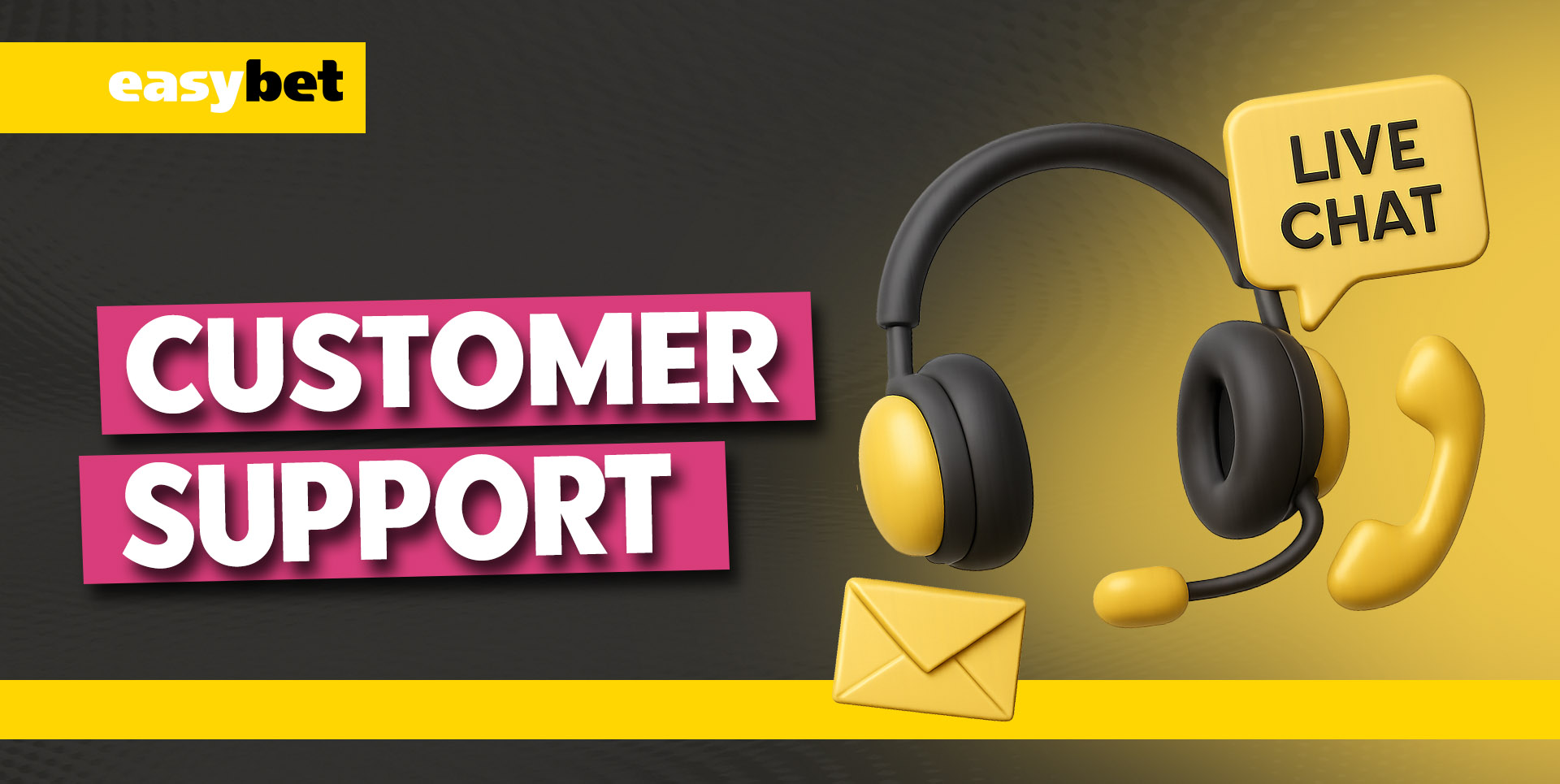 Easybet customer support via live chat, email, and phone