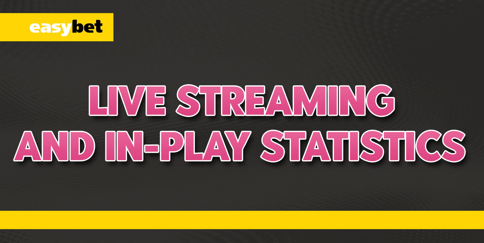 In-play statistics and match data on Easybet