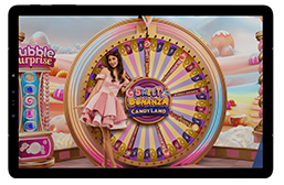 Live casino games with wheels, slots, and classic tables at Easybet.