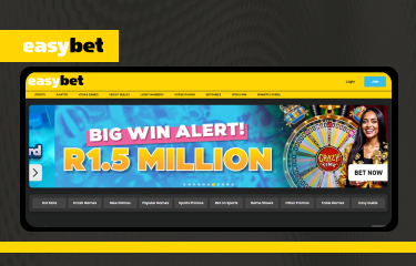 Go to the Easybet website