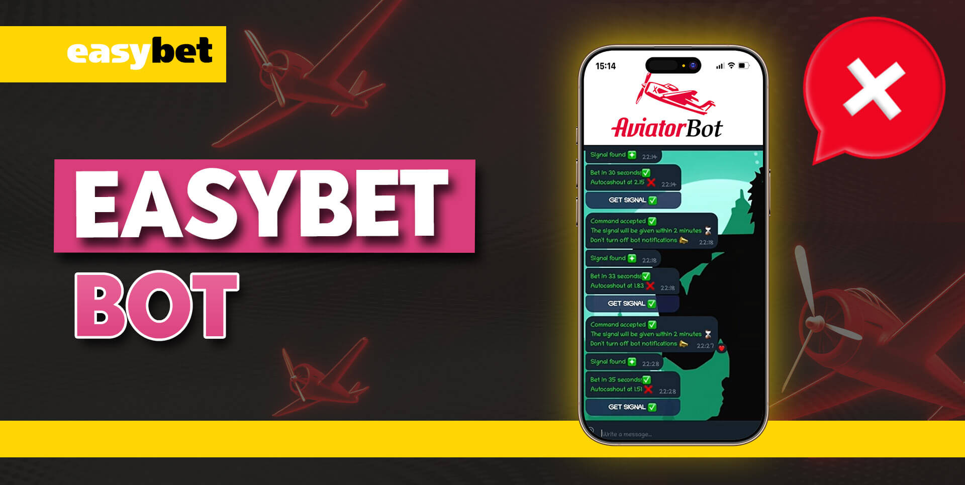 Easybet Bot interface screenshot