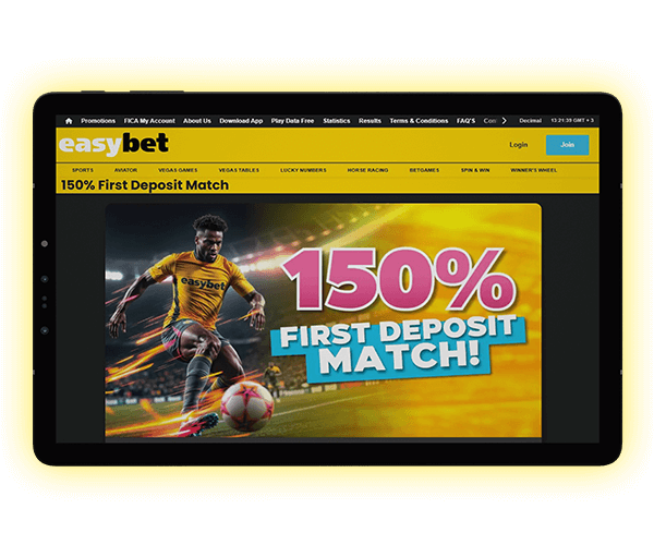 Claim a 1,500 ZAR welcome bonus on Easybet